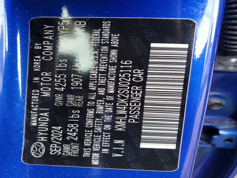 61140016 :رقم المزاد ، KMHLW4DK2SU025116 vin ، 2025 Hyundai Elantra N مزاد بيع
