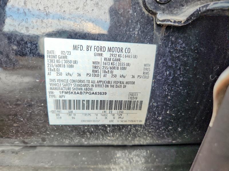 Aukcja sprzedaży 2023 Ford Explorer, vin: 1FM5K8AB7PGA63639, numer aukcji: 54274456