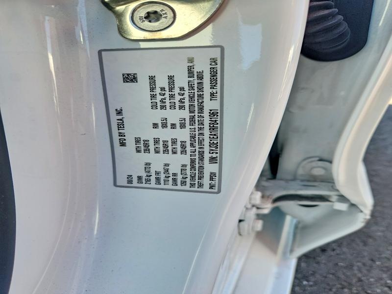Aukcja sprzedaży 2024 Tesla Model 3, vin: 5YJ3E1EA1RF841961, numer aukcji: 63351726