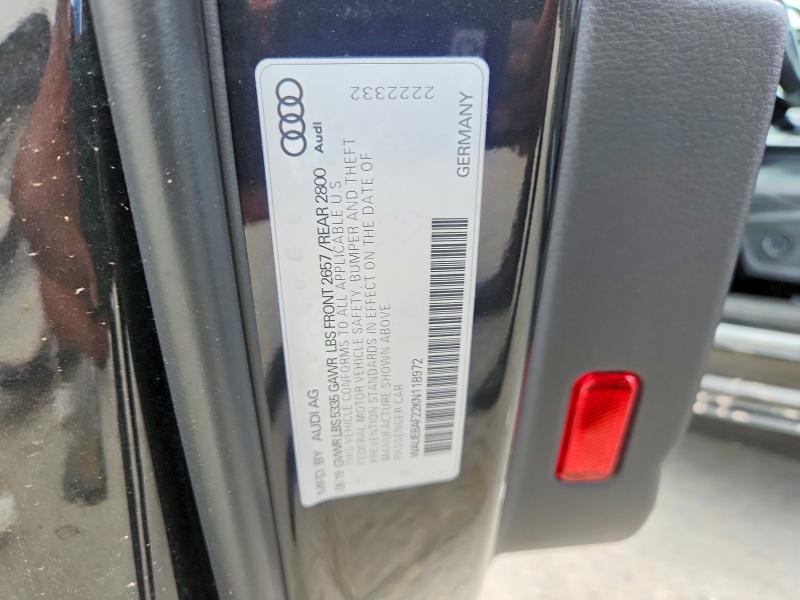 Продаж на аукціоні авто 2019 Audi A6, vin: WAUE8AF22KN118972, номер лоту: 62212436