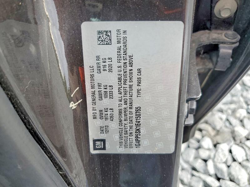 62090306 :رقم المزاد ، 1G4PP5SK1E4150765 vin ، 2014 Buick Verano مزاد بيع