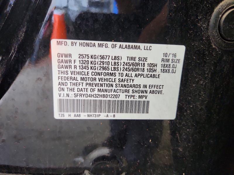 Продаж на аукціоні авто 2017 Acura Mdx, vin: 5FRYD4H32HB012207, номер лоту: 60141776