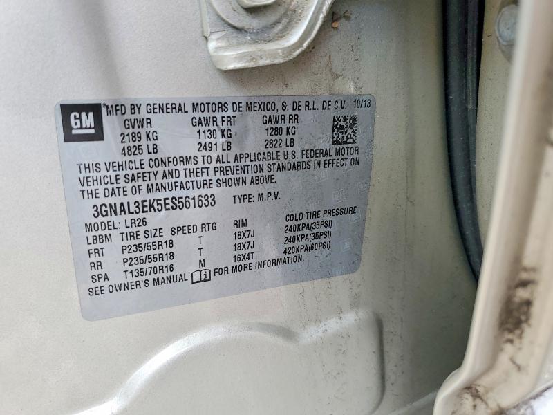 Продажа на аукционе авто 2014 Chevrolet Captiva, vin: 3GNAL3EK5ES561633, номер лота: 63147586