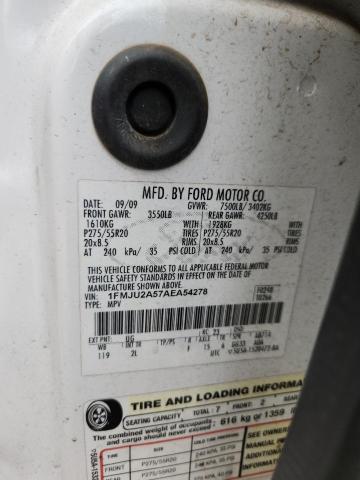 2010 Ford Expedition მანქანა იყიდება აუქციონზე, vin: 1FMJU2A57AEA54278, აუქციონის ნომერი: 60784526