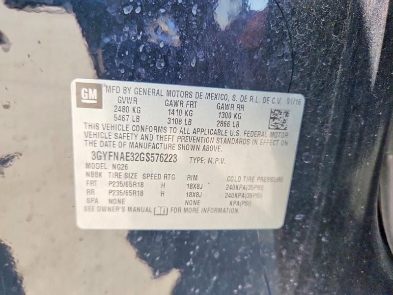 Продаж на аукціоні авто 2016 Cadillac Srx, vin: 3GYFNAE32GS576223, номер лоту: 63203866
