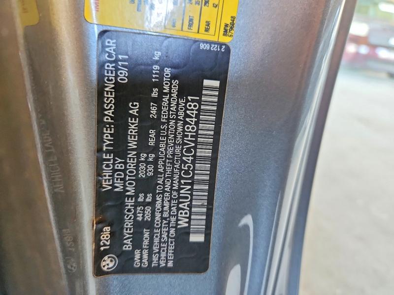 Продажа на аукционе авто 2012 Bmw 128, vin: WBAUN1C54CVH84481, номер лота: 60242366