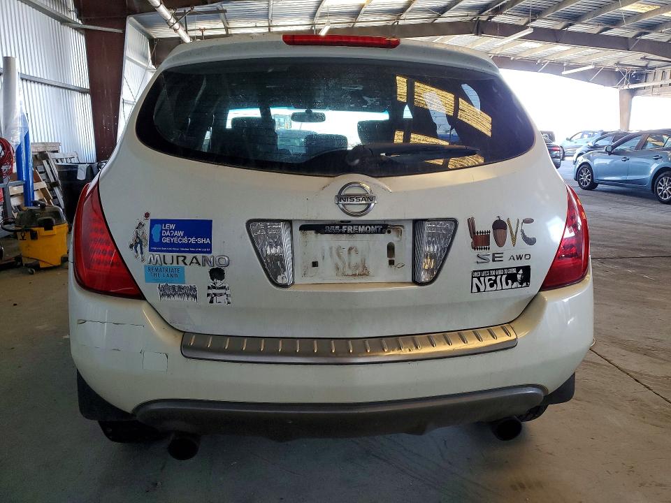 60724526 :رقم المزاد ، JN8AZ08W76W548252 vin ، 2006 Nissan Murano مزاد بيع