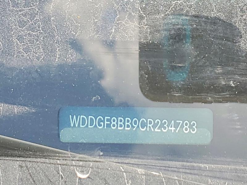 59239336 :رقم المزاد ، WDDGF8BB9CR234783 vin ، 2012 Mercedes-benz C مزاد بيع
