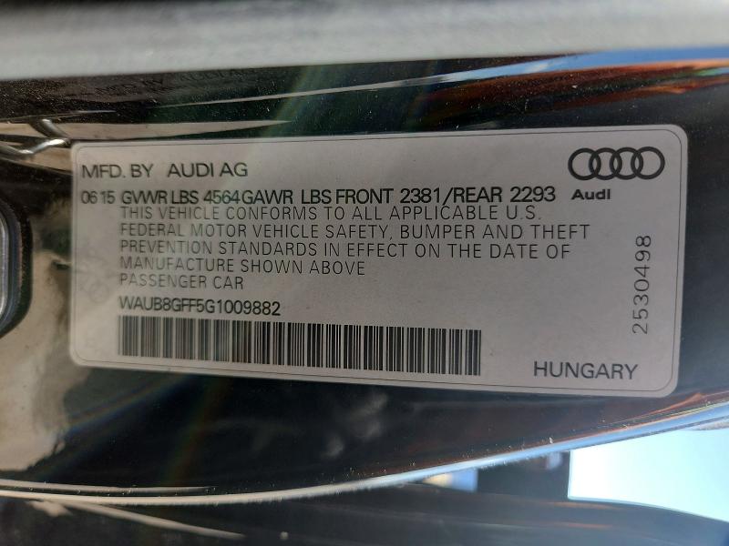 Продаж на аукціоні авто 2016 Audi A3, vin: WAUB8GFF5G1009882, номер лоту: 64482286