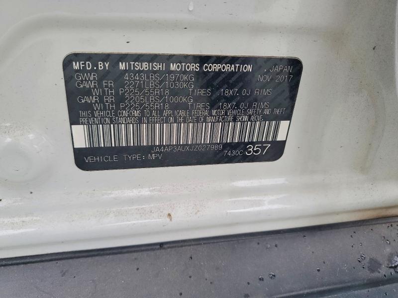 Продажа на аукционе авто 2018 Mitsubishi Outlander Sport, vin: JA4AP3AUXJZ027989, номер лота: 62120446