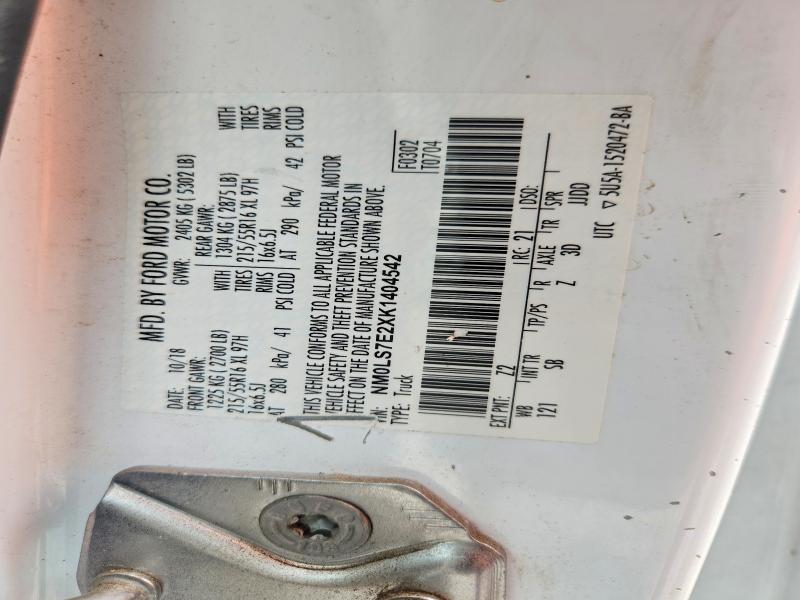 Aukcja sprzedaży 2019 Ford Transit Connect, vin: NM0LS7E2XK1404542, numer aukcji: 63290476