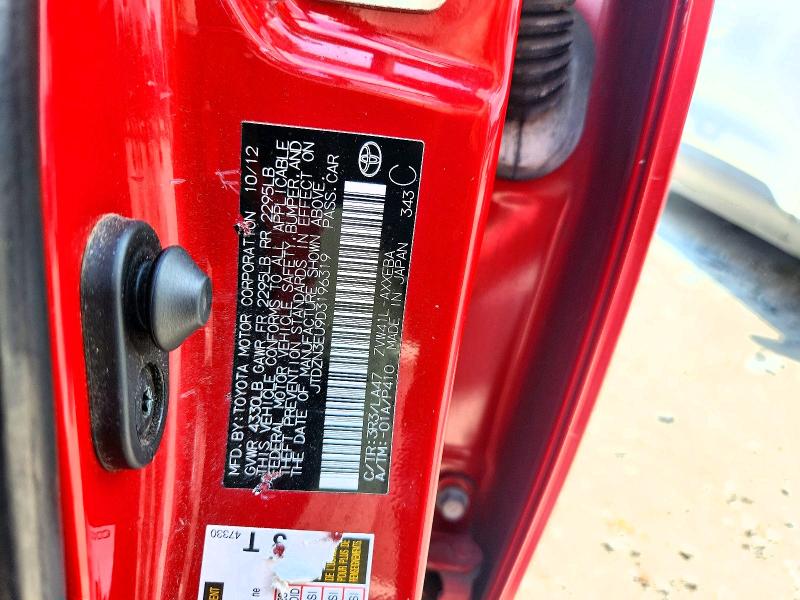 62750056 :رقم المزاد ، JTDZN3EU9D3196319 vin ، 2013 Toyota Prius V مزاد بيع