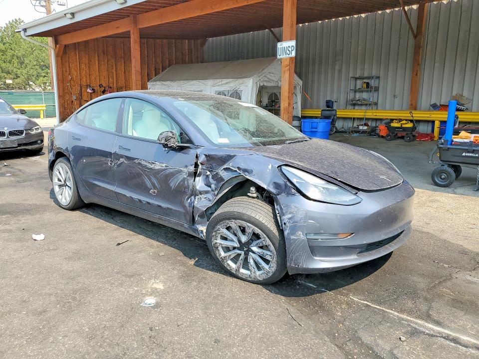 2022 Tesla Model 3 მანქანა იყიდება აუქციონზე, vin: 5YJ3E1EB8NF195644, აუქციონის ნომერი: 59846656