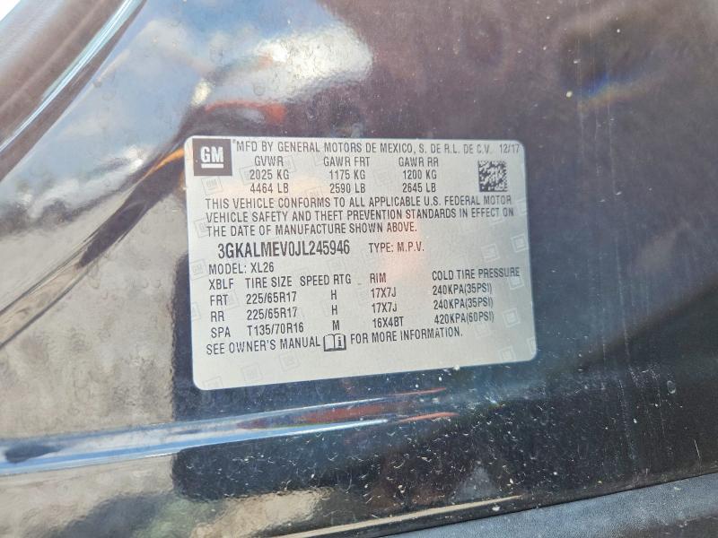 60876196 :رقم المزاد ، 3GKALMEV0JL245946 vin ، 2018 Gmc Terrain مزاد بيع