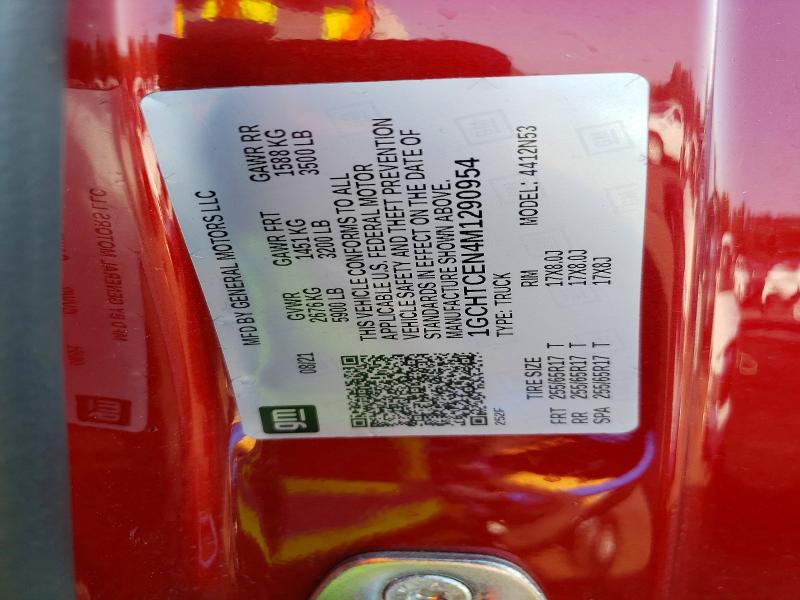 Aukcja sprzedaży 2021 Chevrolet Colorado, vin: 1GCHTCEN4M1290954, numer aukcji: 60464906