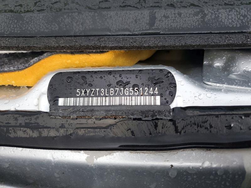 61018066 :رقم المزاد ، 5XYZT3LB7JG551244 vin ، 2018 Hyundai Santa Fe Sport مزاد بيع