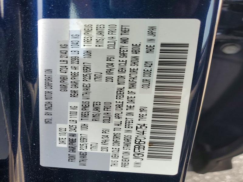 62537616 :رقم المزاد ، JM3KFBBM6P0144754 vin ، 2023 Mazda Cx-5 مزاد بيع