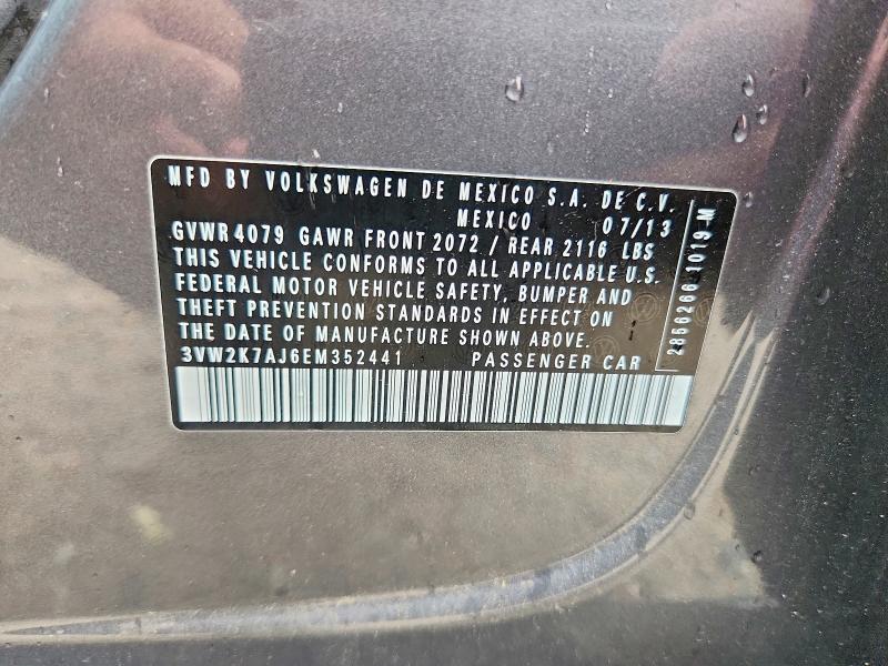 Aukcja sprzedaży 2014 Volkswagen Jetta, vin: 3VW2K7AJ6EM352441, numer aukcji: 60500826
