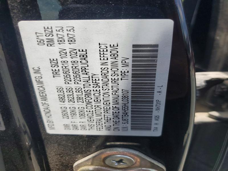 Aukcja sprzedaży 2017 Acura Rdx, vin: 5J8TB4H55HL038107, numer aukcji: 59707966