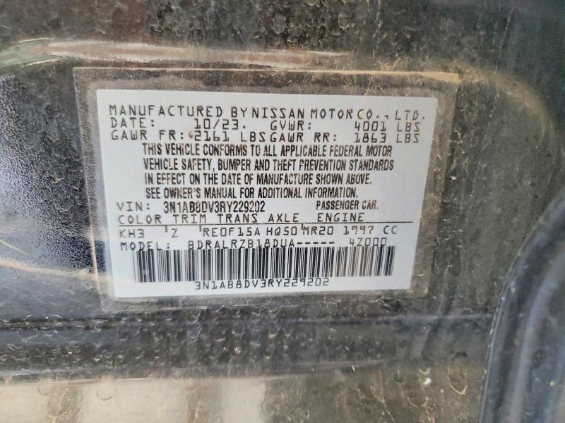61769846 :رقم المزاد ، 3N1AB8DV3RY229202 vin ، 2024 Nissan Sentra مزاد بيع