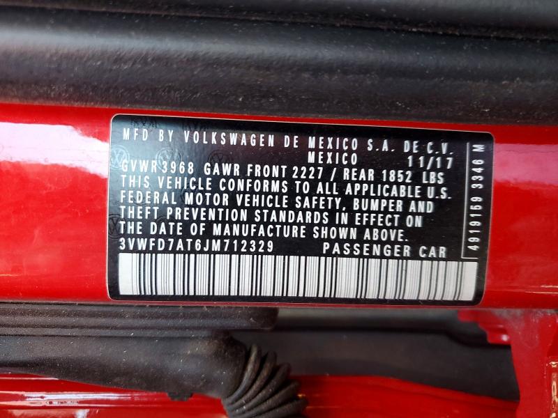 Продажа на аукционе авто 2018 Volkswagen Beetle, vin: 3VWFD7AT6JM712329, номер лота: 59218286