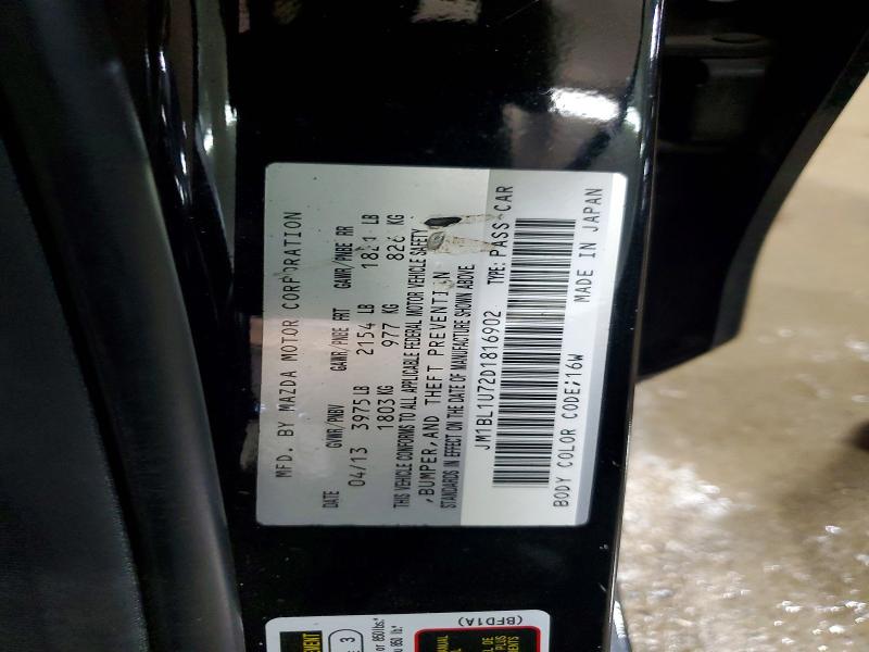 Продаж на аукціоні авто 2013 Mazda 3, vin: JM1BL1U72D1816902, номер лоту: 60033786