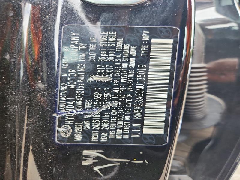 Продажа на аукционе авто 2021 Hyundai Kona, vin: KM8K23AG0MU135019, номер лота: 62925966