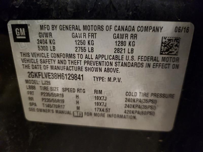 Продаж на аукціоні авто 2017 Gmc Terrain, vin: 2GKFLVE38H6129841, номер лоту: 63192616