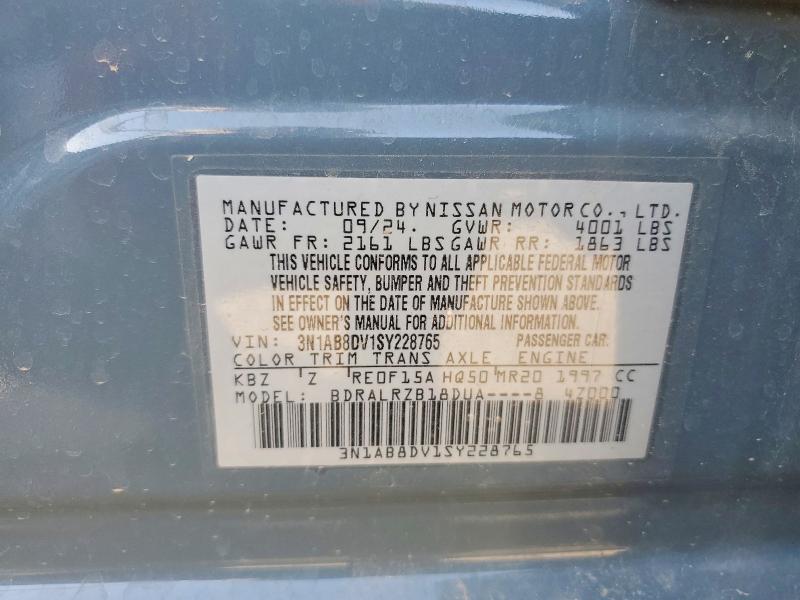 Aukcja sprzedaży 2025 Nissan Sentra, vin: 3N1AB8DV1SY228765, numer aukcji: 62345566