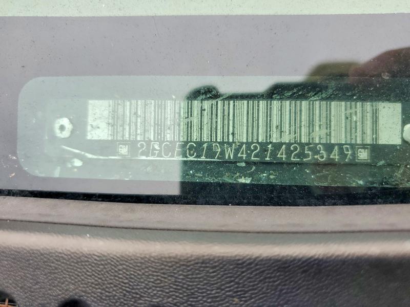 Aukcja sprzedaży 2002 Chevrolet Silverado, vin: 2GCEC19W421425349, numer aukcji: 60617956