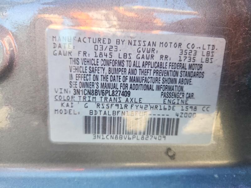 Продаж на аукціоні авто 2023 Nissan Versa, vin: 3N1CN8BV6PL827409, номер лоту: 61796546