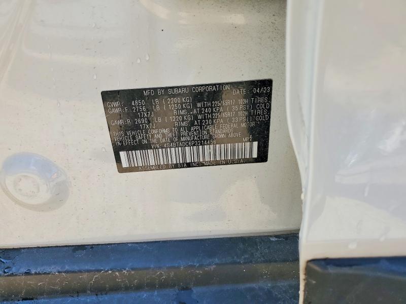 Продаж на аукціоні авто 2023 Subaru Outback, vin: 4S4BTADC6P3214456, номер лоту: 57368576