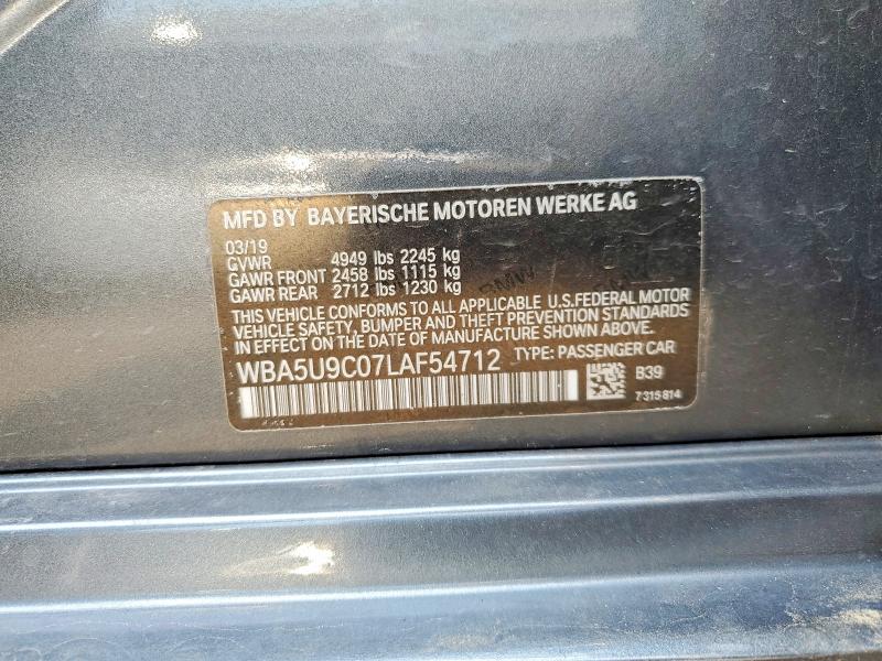 Aukcja sprzedaży 2020 Bmw M340xi, vin: WBA5U9C07LAF54712, numer aukcji: 60204466
