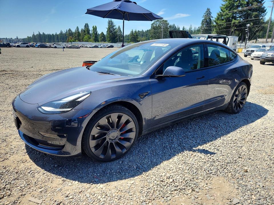 59111146 :رقم المزاد ، 5YJ3E1EC0PF709482 vin ، 2023 Tesla Model 3 مزاد بيع