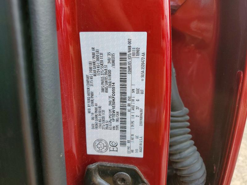 Aukcja sprzedaży 2019 Ford F150, vin: 1FTEW1E50KFD05514, numer aukcji: 61786946