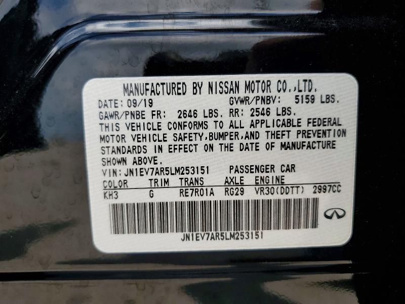 Продаж на аукціоні авто 2020 Infiniti Q50, vin: JN1EV7AR5LM253151, номер лоту: 59690726