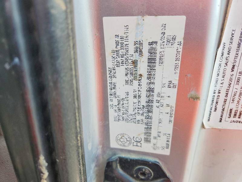 62623866 :رقم المزاد ، 1FTEX1E88GFB85833 vin ، 2016 Ford F150 مزاد بيع