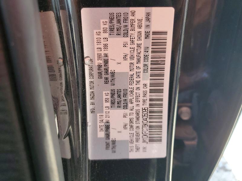 59312766 :رقم المزاد ، JM1DKFC78K0405095 vin ، 2019 Mazda Cx-3 مزاد بيع