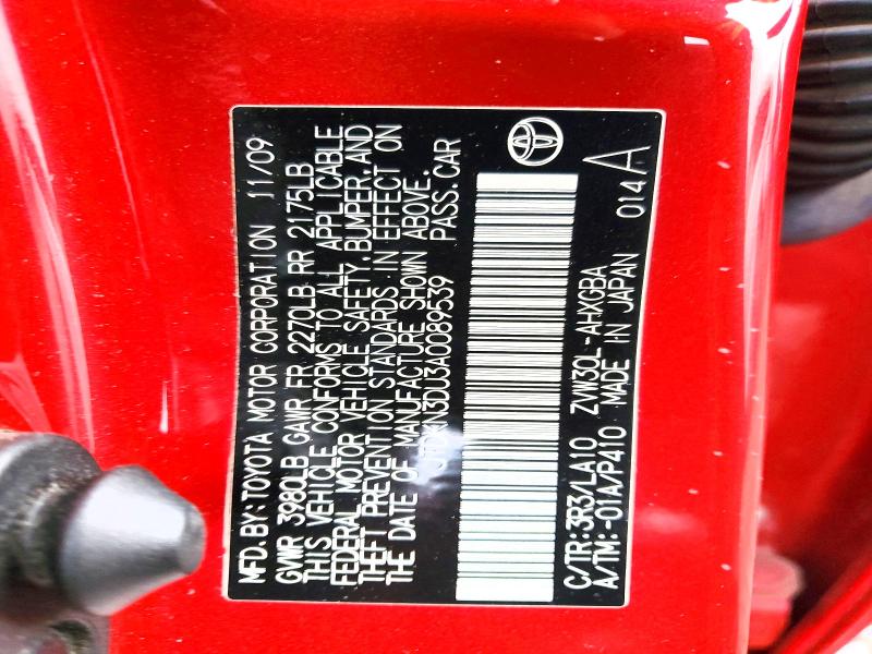 2010 Toyota Prius მანქანა იყიდება აუქციონზე, vin: JTDKN3DU3A0089539, აუქციონის ნომერი: 61582136