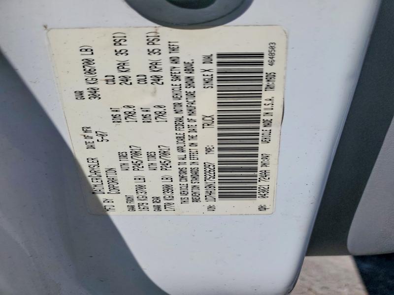 Продаж на аукціоні авто 2007 Dodge Ram 1500, vin: 1D7HA18N17S226297, номер лоту: 60042306