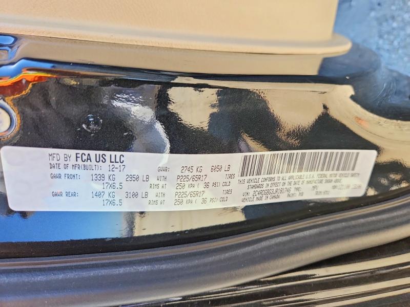 Продажа на аукционе авто 2018 Dodge Grand Caravan, vin: 2C4RDGBG3JR181746, номер лота: 59632756