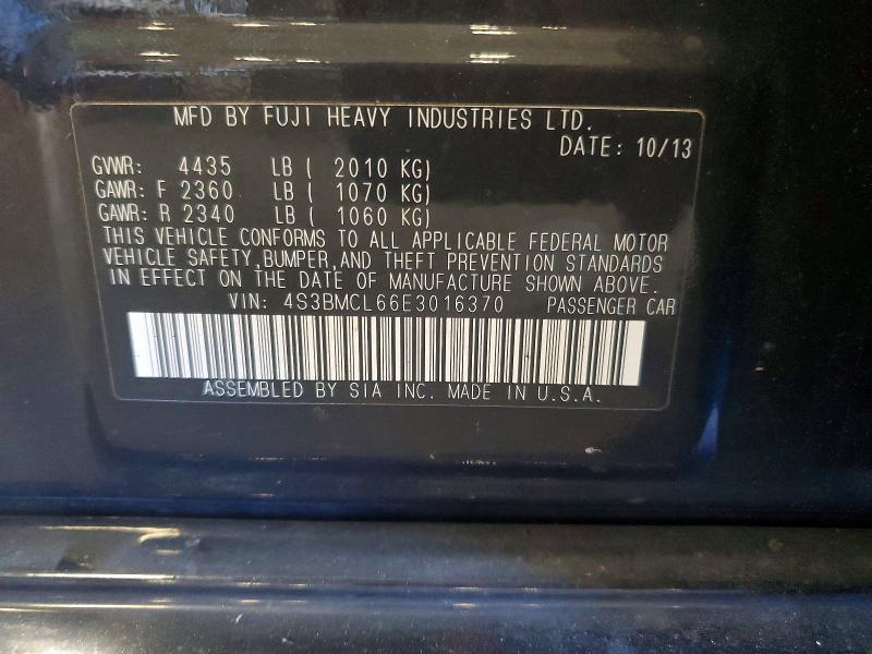 Продаж на аукціоні авто 2014 Subaru Legacy, vin: 4S3BMCL66E3016370, номер лоту: 60633036