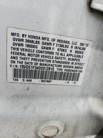 Auction sale of the 2013 Acura Ilx, vin: 19VDE1F34DE012815, lot number: 60892116