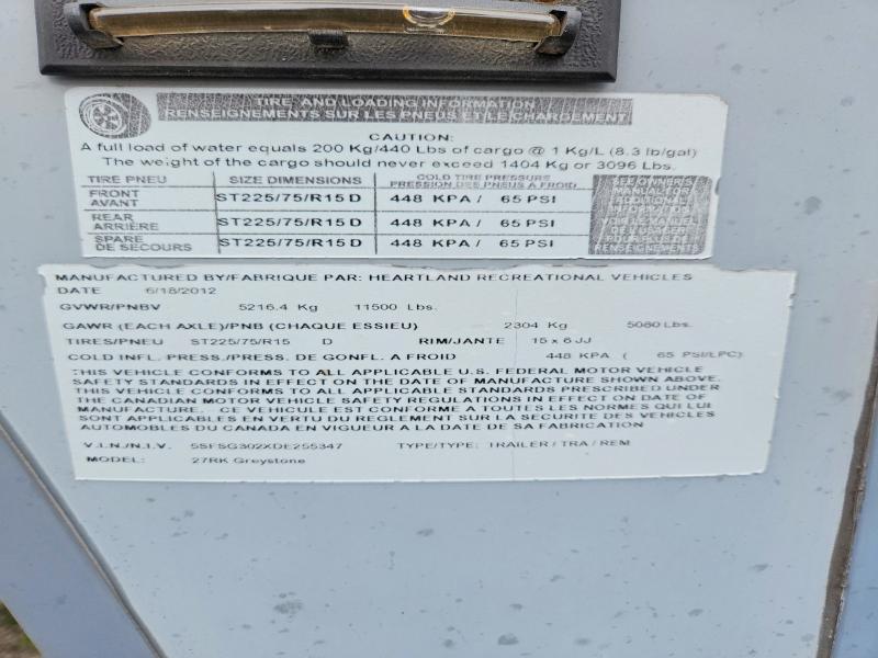 Aukcja sprzedaży 2013 Heartland Rv Trailers, vin: 5SFSG302XDE255347, numer aukcji: 61569976
