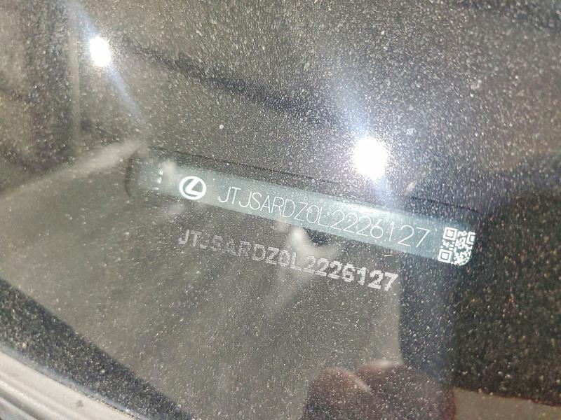 60985166 :رقم المزاد ، JTJSARDZ0L2226127 vin ، 2020 Lexus Nx مزاد بيع