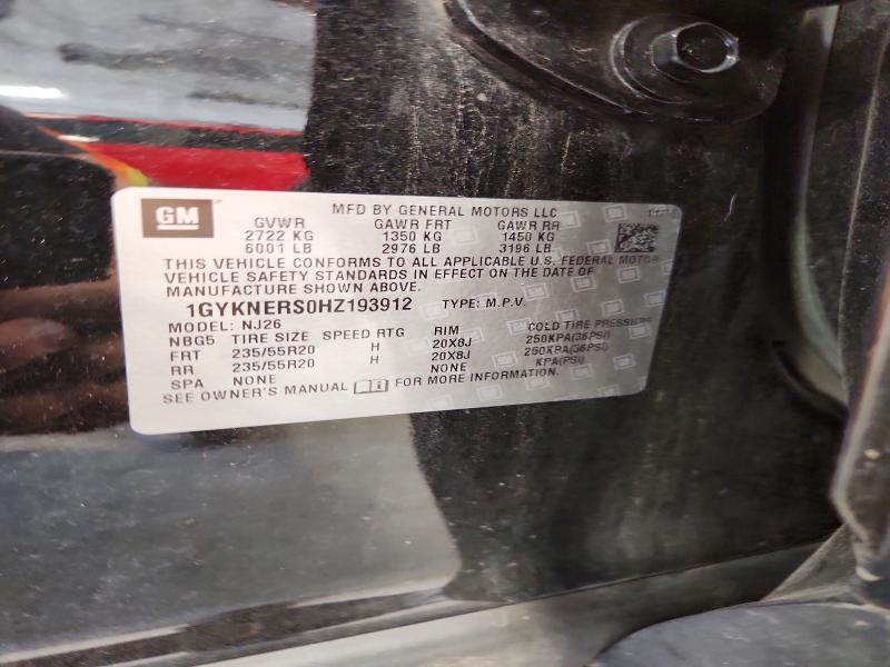 61365496 :رقم المزاد ، 1GYKNERS0HZ193912 vin ، 2017 Cadillac Xt5 مزاد بيع