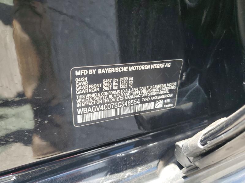 Продаж на аукціоні авто 2025 Bmw 840xi, vin: WBAGV4C07SCS48554, номер лоту: 61691556