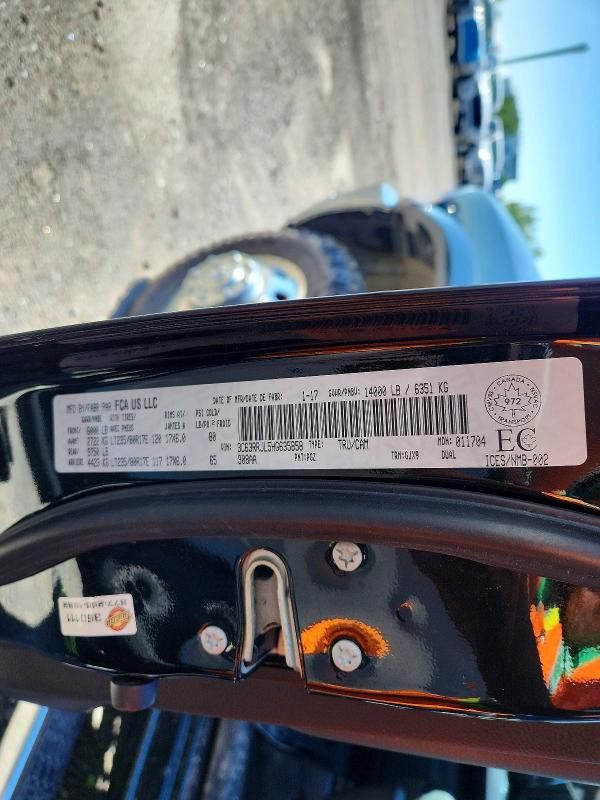 59168636 :رقم المزاد ، 3C63RRJL5HG635858 vin ، 2017 Ram 3500 مزاد بيع