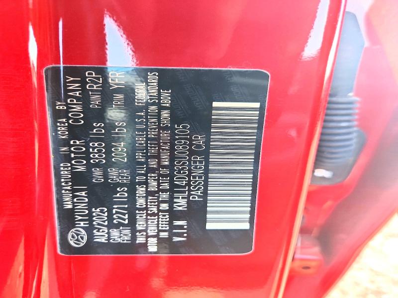 60568706 :رقم المزاد ، KMHLL4DG3SU089105 vin ، 2025 Hyundai Elantra مزاد بيع