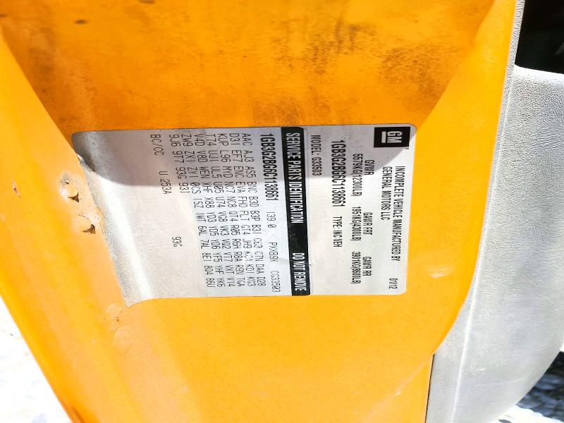 Продаж на аукціоні авто 2012 Thomas Minotour G3500, vin: 1GB3G2BG6C1138661, номер лоту: 60079916